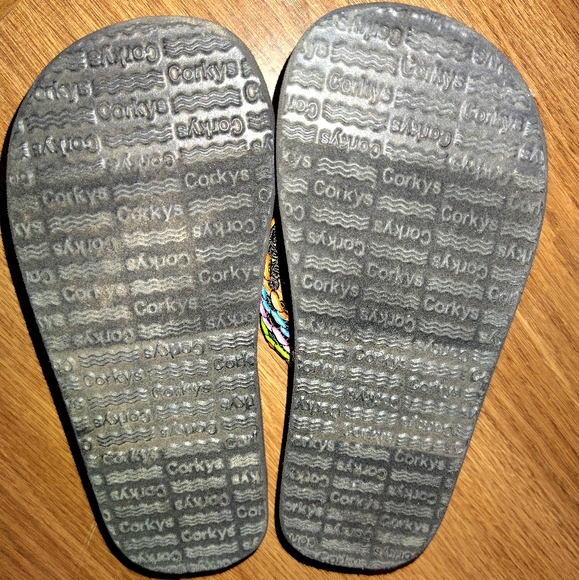 Black Corky's Flip Flop Sandals Kid's Size 10 - Picture 5 of 5